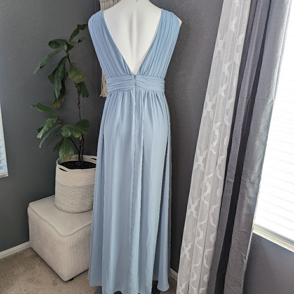 Lulu's Heavenly Hughes Maxi Dress-Light Blue - Picture 7 of 11